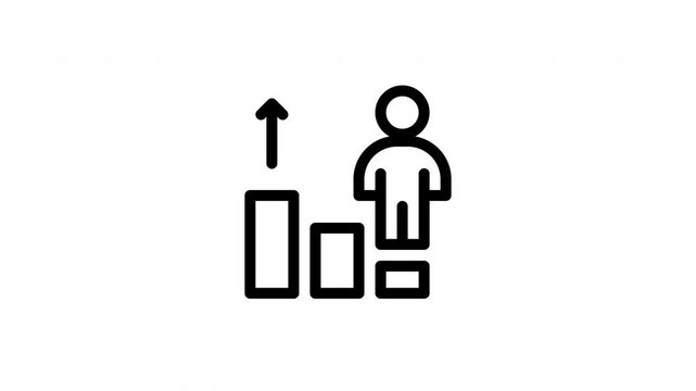 leadership development animated icon