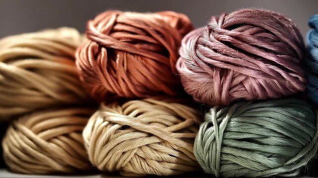 Colorful yarn skeins for craft product listings