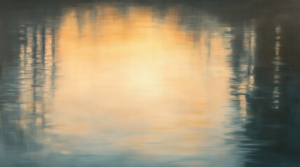 Captivating Sunset Reflections on Calm Waters Showcasing the Golden Hour Glow Across a Serene Horizon