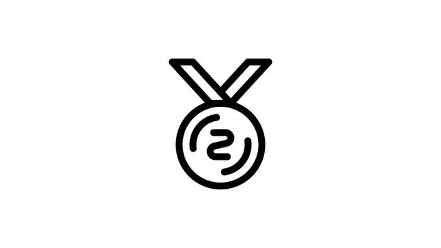 silver medal animated icon