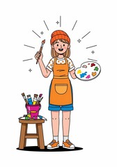 女性画家が鮮やかに描く