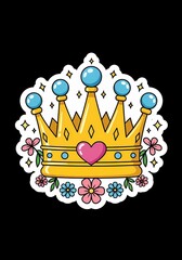 黄金の王冠が輝く姿