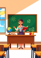 教室で先生が教えます