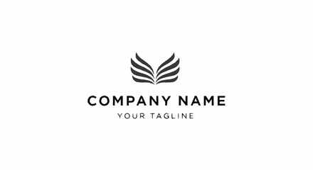 Obraz premium Simple Black Logo Design Template.