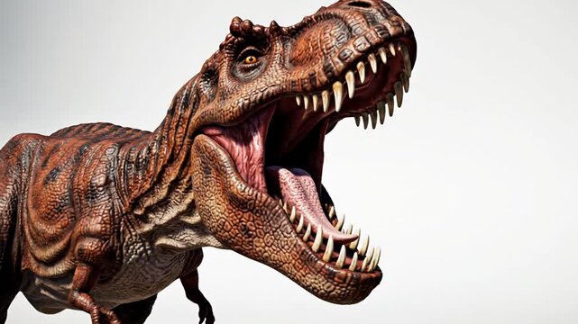 TRex Roaring Close Up.