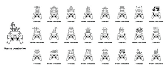 A collection of video game controllers © toonsteb