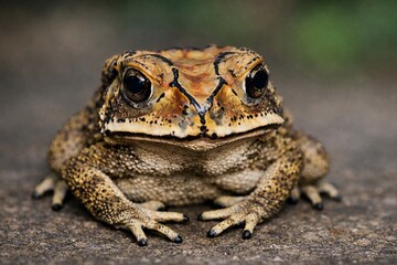 Obraz premium frog on the ground
