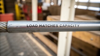 Industrial Metal Bar with Load Capacity Indicator