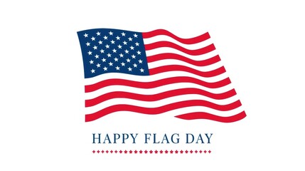 Fototapeta premium Celebrating patriotism with a stylized depiction of the american flag for flag day