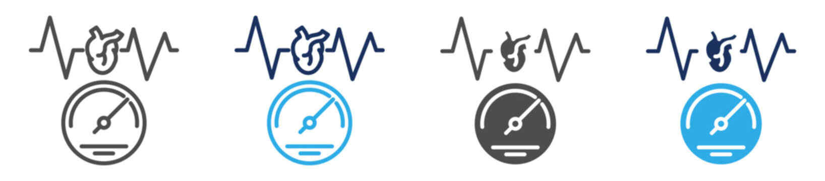 hypertension icon set multiple concept