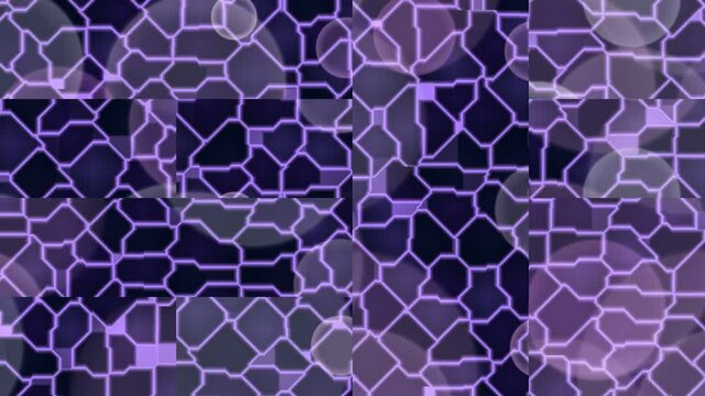 Purple BlackMosaic Pattern Background Abstract Geometric Shapes.