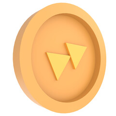 Highlight Replay Button 3D Illustration