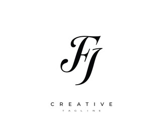 Elegant FI Monogram Logo for Creative Branding, Feminine Calligraphy, Luxury Script and Wedding Stationery Design