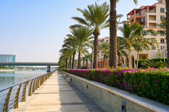 Marina Promenade along the Red Sea canal of King Abdullah Economic City (KAEC) in Saudi Arabia