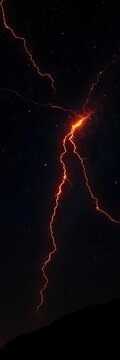 Blazing celestial warpaint streaks across a canvas of encroaching night, hinting at unseen conflict,  low angle,  celestial
