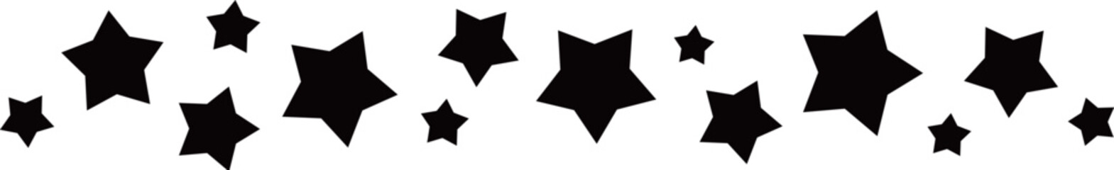 黒い星のラインのベクターイラスト素材