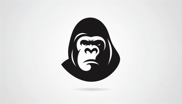 vector illustration of a gorilla face