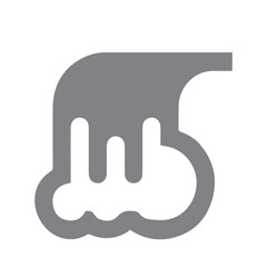 Obraz premium Abstract Hand Gesture Graphic