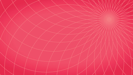 明るい色合いの抽象的な花の放射状イラスト