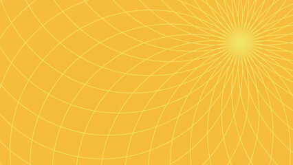 明るい色合いの抽象的な花の放射状イラスト