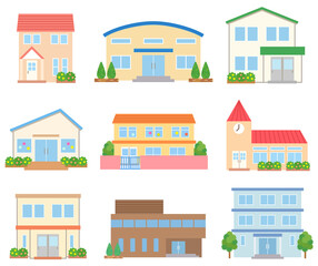 街の施設　公共施設　幼稚園　保育園