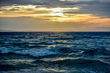 Fototapeta premium sunset over the sea