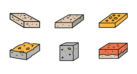 Concrete Screed Line minimal abstract design illustration