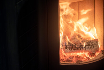 glass fireplace door