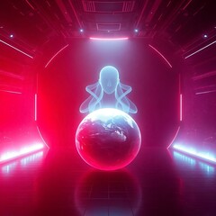 Divine Energy Above Earth