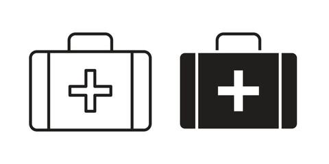 Fototapeta premium First aid kit icon. Premium thin line vector illustrator. Vector EPS10