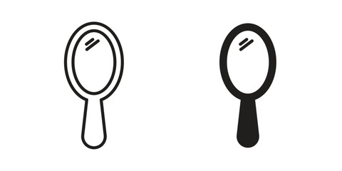 Mirror icon. Premium thin line vector illustrator. Vector EPS10