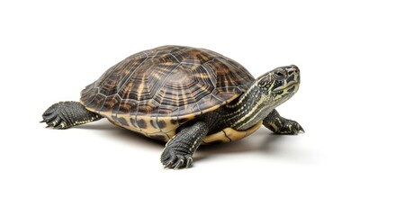 Obraz premium Turtle on white background.