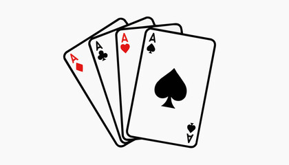 Four Aces Playing Cards