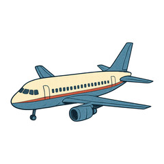 PNG Retro airplane illustration in flight.