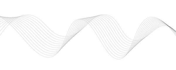 Modern Wave Lines Flowing Curve Pattern, Futuristic Technology Texture Background, Minimal Monochrome Digital Design with Dynamic Motion Effect