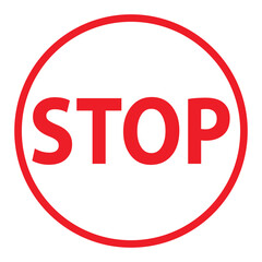 Warning stop sign stock vector Art Illustrations