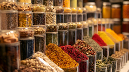 spices in a market