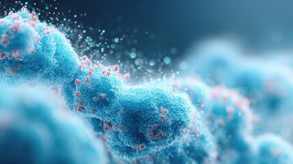 Protein enzyme activity concept for scientific and educational use.