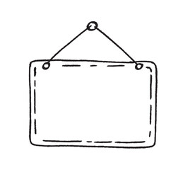 wooden signboard isolated on white background