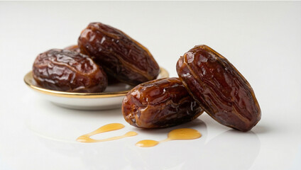 Obraz premium dates on a white plate