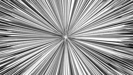 Obraz premium 集中線 効果背景 漫画風インパクトフレーム