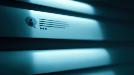 Social media user icon concept on a communication bar 