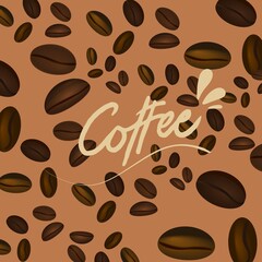 Obraz premium Coffe Pattern
