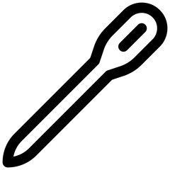 Fototapeta premium Needle. Editable stroke vector icon.