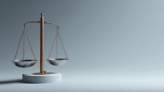 An Elegant Symbol of Justice, Represented by a Classic Balance Scale