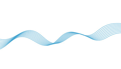 abstract blue wave background 