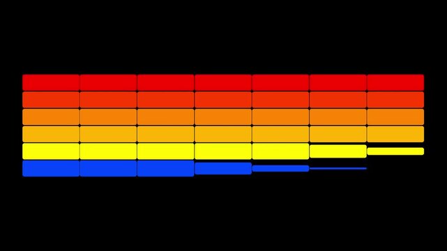 Retro small rectangle tabs in rows and columns to create big one for text or title backdrop. Vitnage nostalgic animation