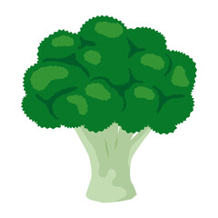 ブロッコリーのベクターアイコン、葉物野菜のイラスト素材