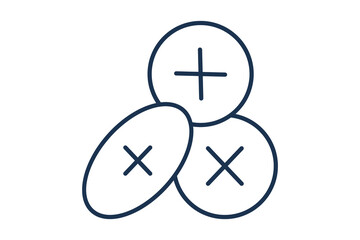 Pills Line Pharmaceutical Drug Medical pills outline icon for health supplements and daily medication tracking