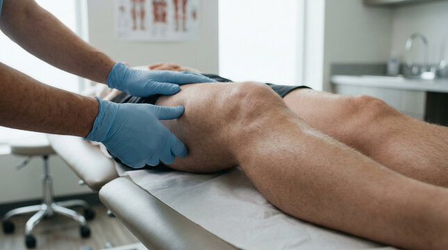 Orthopedic Specialist Testing for Medial Collateral Ligament MCL Tear in Knee